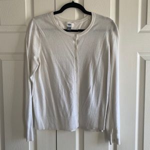 Old Navy long sleeved ivory cardigan